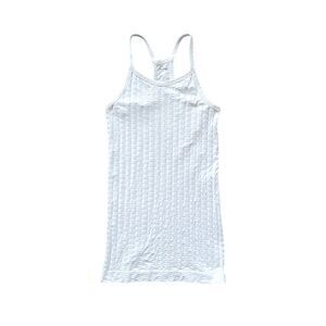 ATHLETA Sweat Life White Racerback Tank Top Size Small